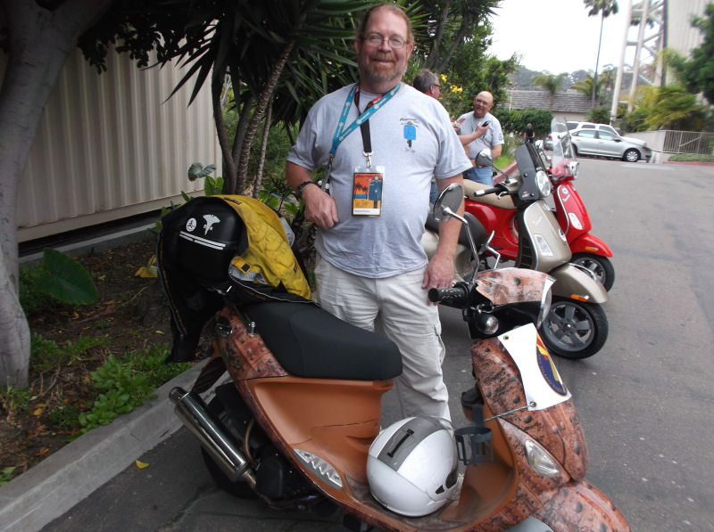 Howard with his 180-something buddy.