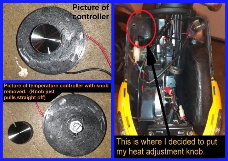 Where to put heat temperature controller