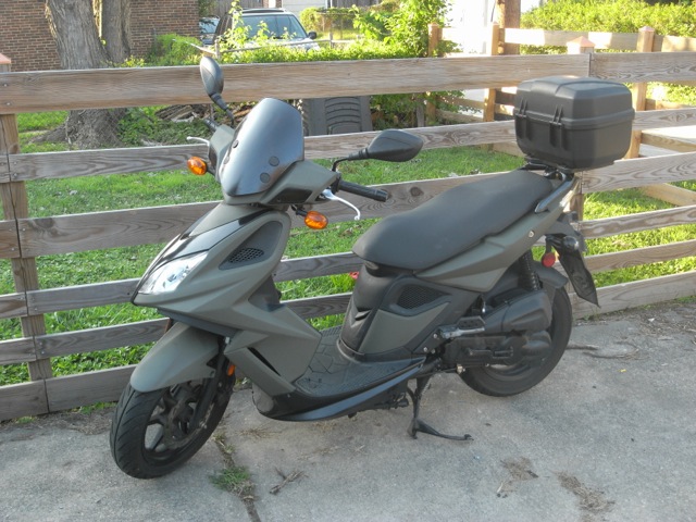 Kymco Super painted with Krylon Fusion