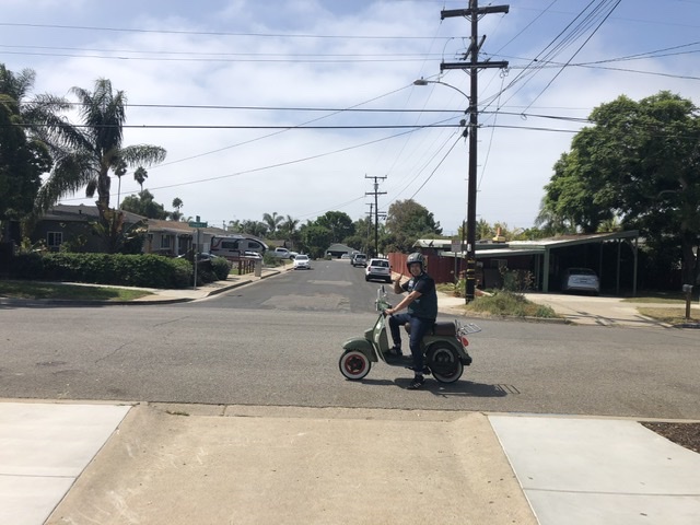 Happy owner giving it the first test ride