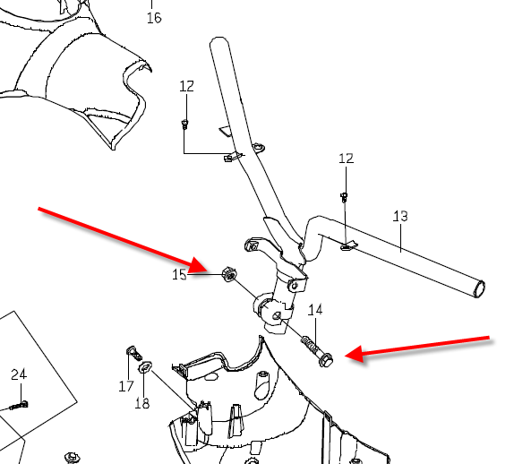 Adjustment Bolts for the Steering