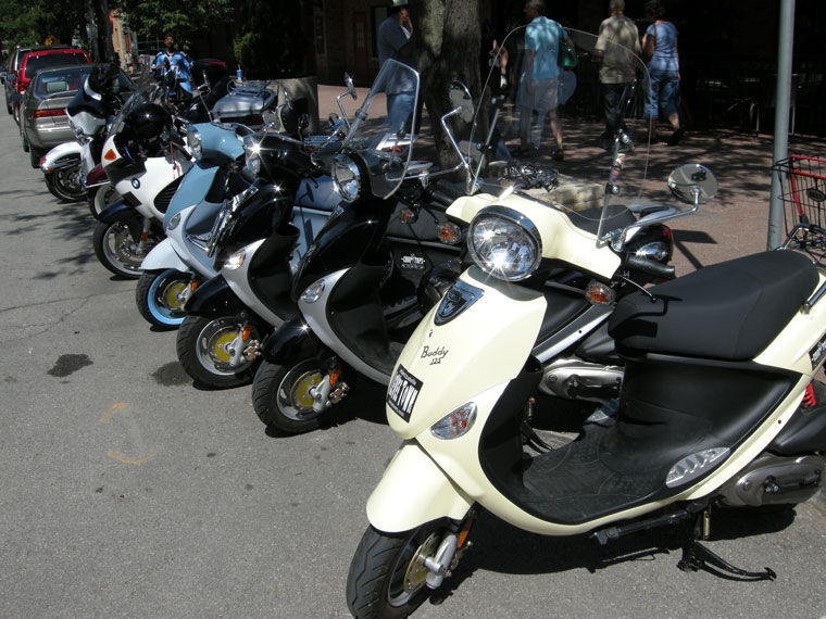 Just Buddies. Oh, and a random BMW. Is that a Harley bagger hiding the Blur?