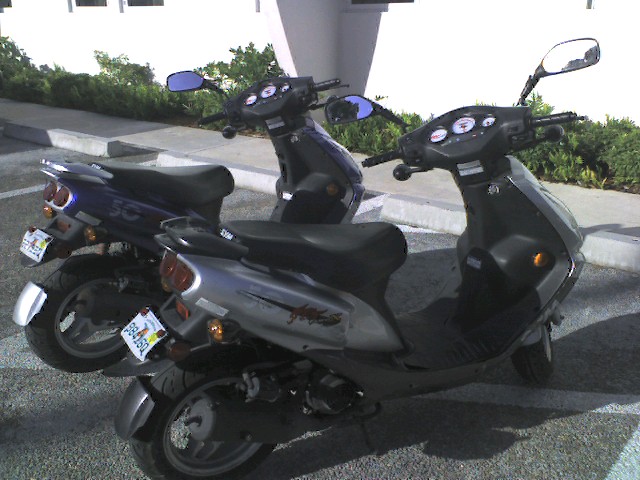 My wife rode the silver one...she really liked it, and on the way home listed the scoot as one of the best things about the trip!