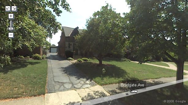 My house on a quiet little street in Cleveland