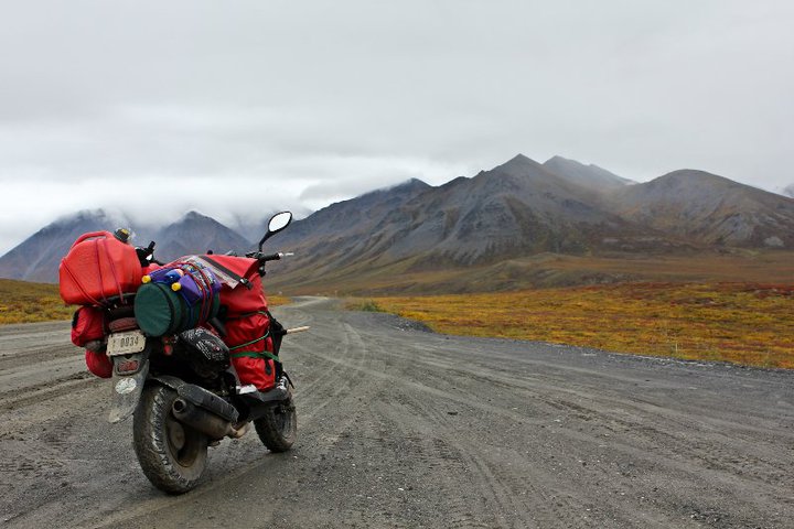 Fuel and gear load during the Dalton Highway run.