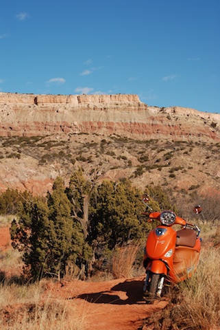 Buddy at bottom of the canyon