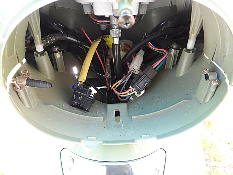 New pin in place, but not yet clamped fully down.