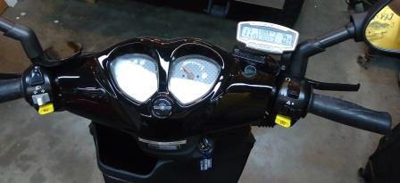 Rider's point of view.  This computer has large digits so is easy to see.