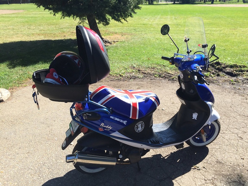 The Doctor's 2014 Brit Buddy TARDIS<br />(our daughter just gets to ride it)