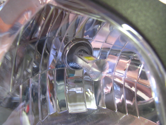 LED element inside the headlight housing