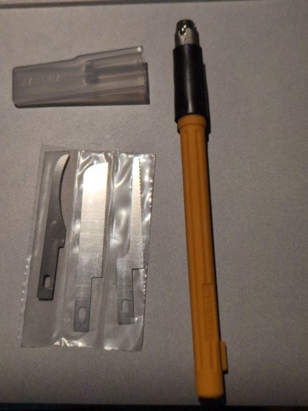 Craft saw kit. I used the middle blade.