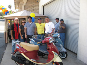 Kevin, Linda, Eric, David (owner of the Thousand Oaks shop), and Trey (of Genuine fame)