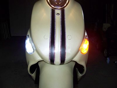 White LED versus stock bulb