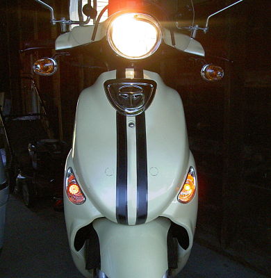LED is the left one in the picture