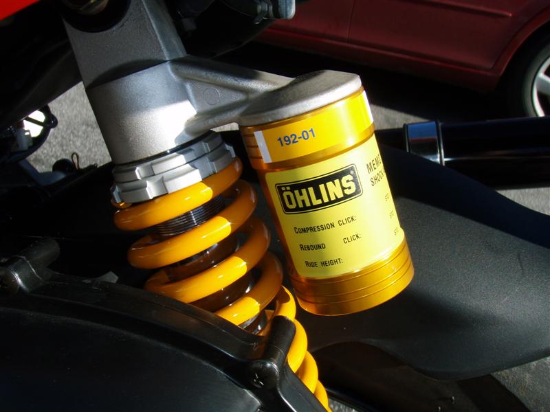 fOhlins suspension. Yeah, it's just a sticker, but I like it.