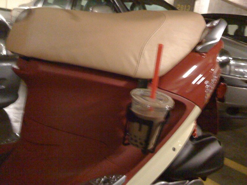 seat locked w/ drink