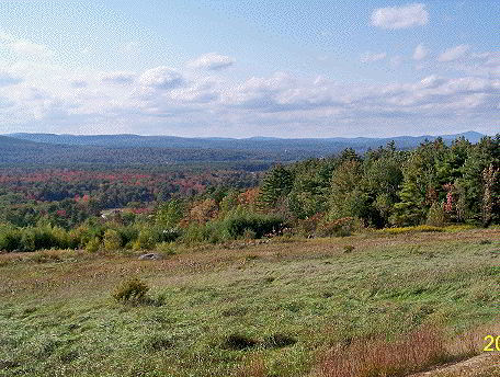 Broad vista north of the Monadnock region