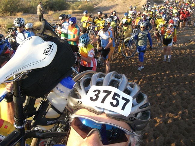 First river crossing about 30 minutes into the Tour de Tucson