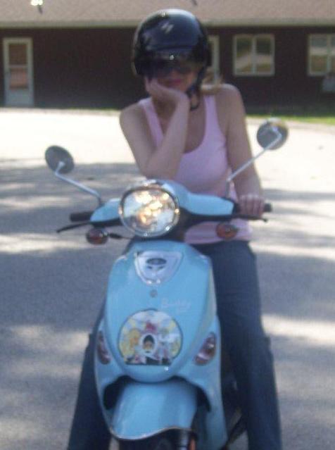 Me, waiting for my sister to hurry up.  No gear but it was HOT today!
