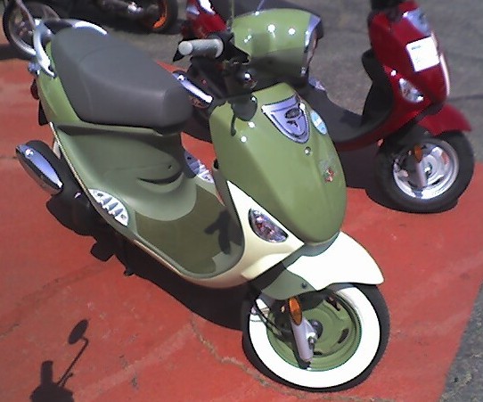 Ready for action at Metro Scooters in the 'Nati