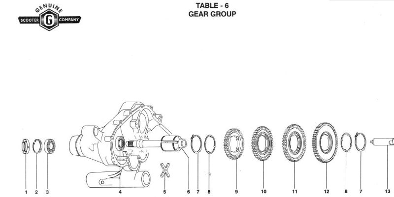 4T Gearbox diagram