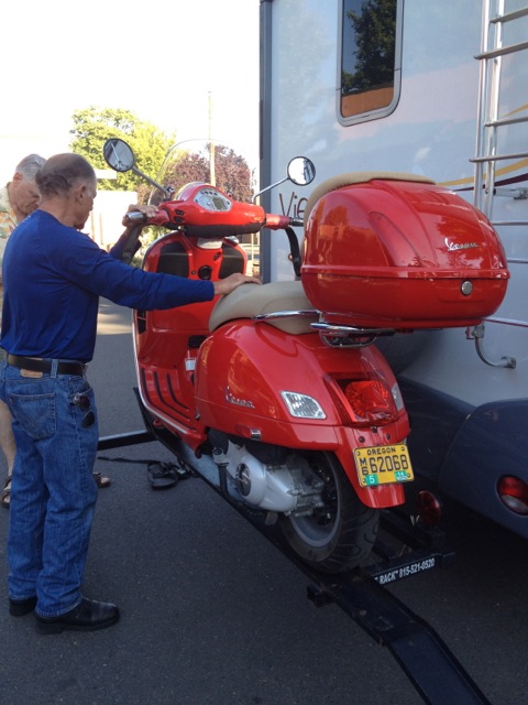 New Vespa riding on the RV